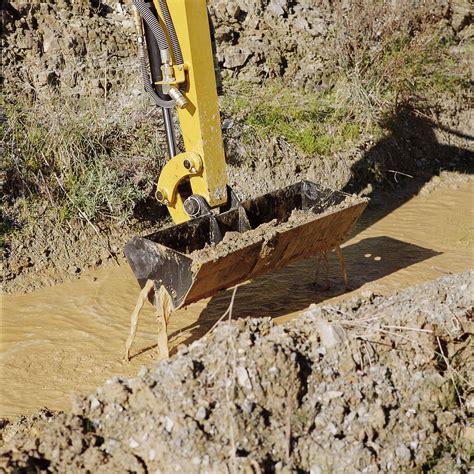 clean out bucket for mini excavator|ditch cleaning buckets mini excavator.